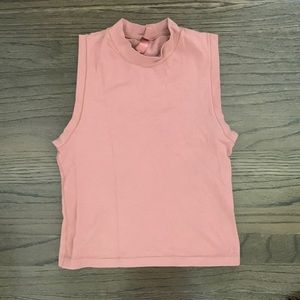 Skims * dusty rose crop mock neck tank * size small